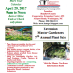 Master Gardener plant sale flyer