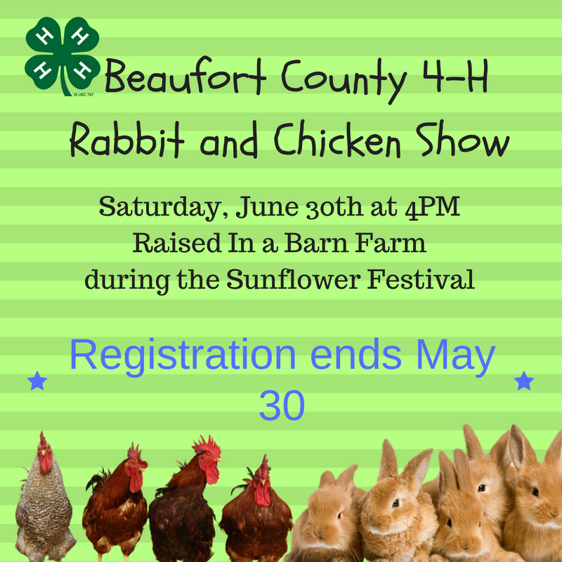 2018 4-H Rabbit and Chicken Show flyer