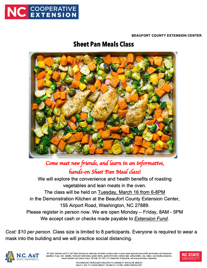 Chicken and vegetables on sheet pan