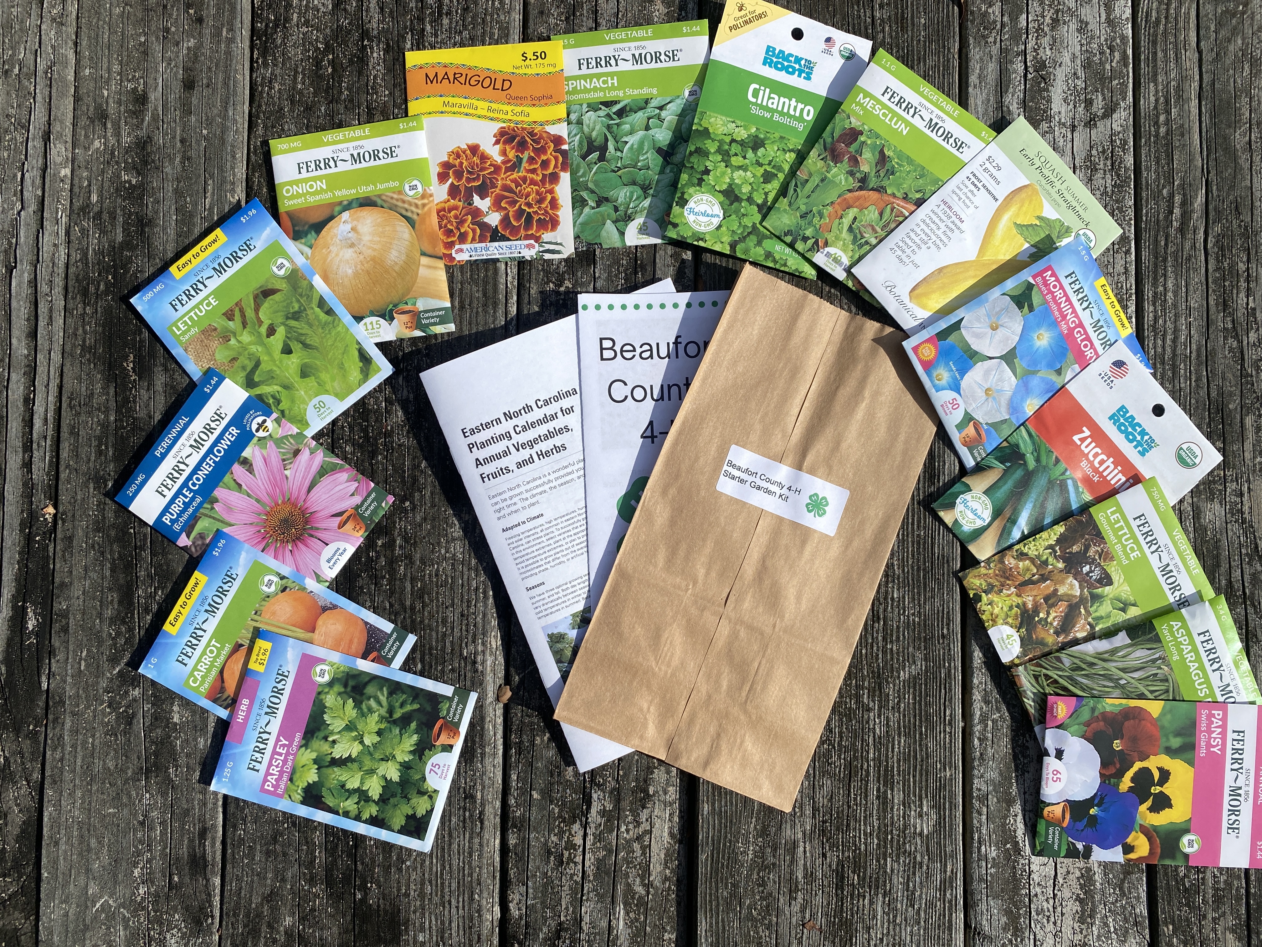 Picture of seed packets