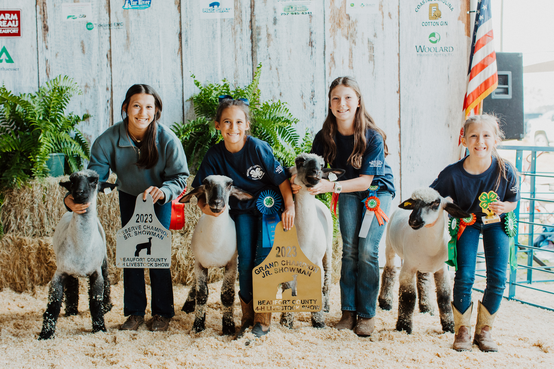 2023 youth livestock participants and their lambs